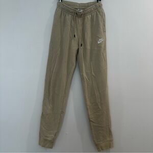 Nike Women’s Tan Sweatpants with Tapered Fit